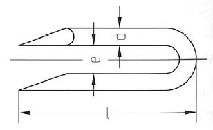 krammen 2.7x25 verzinkt, 5 KG