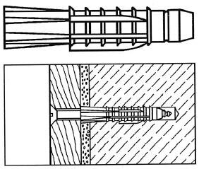 nylonplug universeel 5x32 zk zonder kraag, 100 stuks