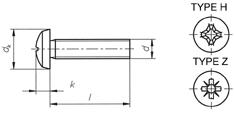 metaalschroef din7985-h rvs a2 m3x12, 200 stuks