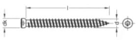 muurschroef zk torx 25 geel verzinkt 7.5x92, 100 stuks