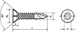 vleugelteks-t25 verzinkt 4.8x38, 200 stuks