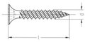 gipsplaatschr. fijnedr./1000 zwart 3.5x25, 1000 stuks