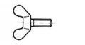 vleugelschr. din316 verzinkt m4x10, 200 stuks