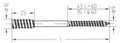 afstandstelschroef 6x60 zk verzinkt torx 25, 100 stuks